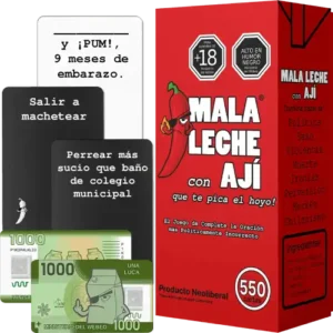 Promocional Caja Mala Leche con aji con cartas