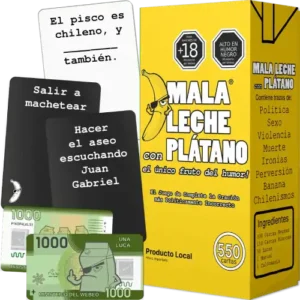 Promocional Caja Mala Leche con Plátano con cartas