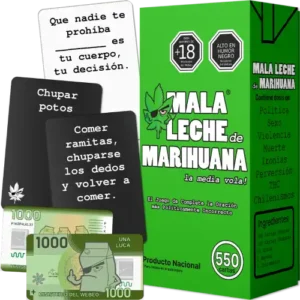 Promocional Caja Mala Leche de Marihuana con cartas